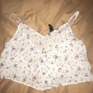 flowey cropped tank top